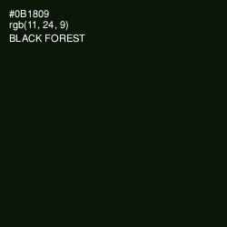 #0B1809 - Black Forest Color Image